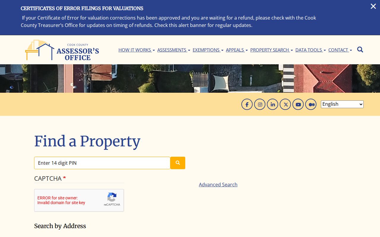 Niles residents directory Cook County Assessor address search