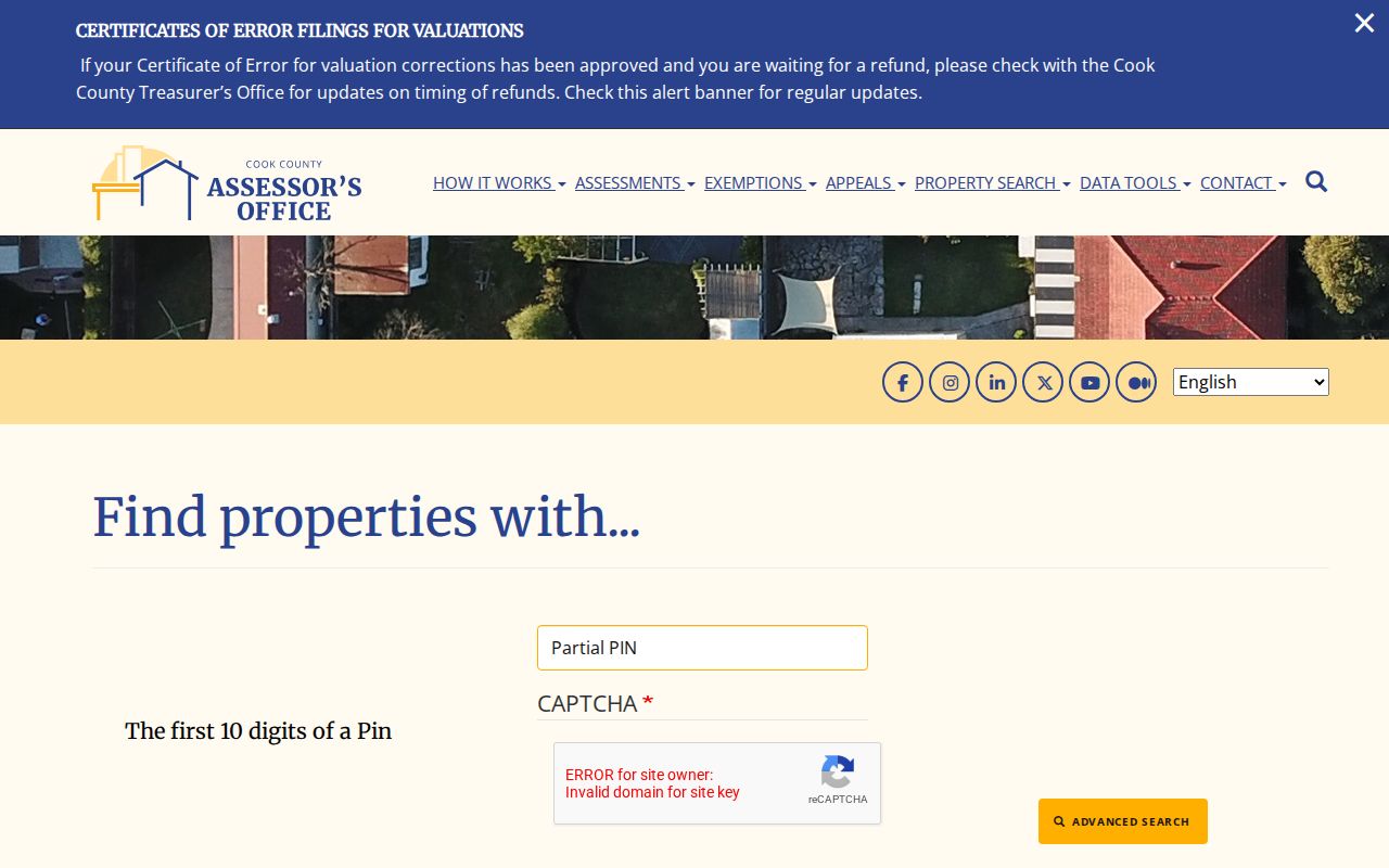 Niles street directory Cook County Assessor address and parcel search